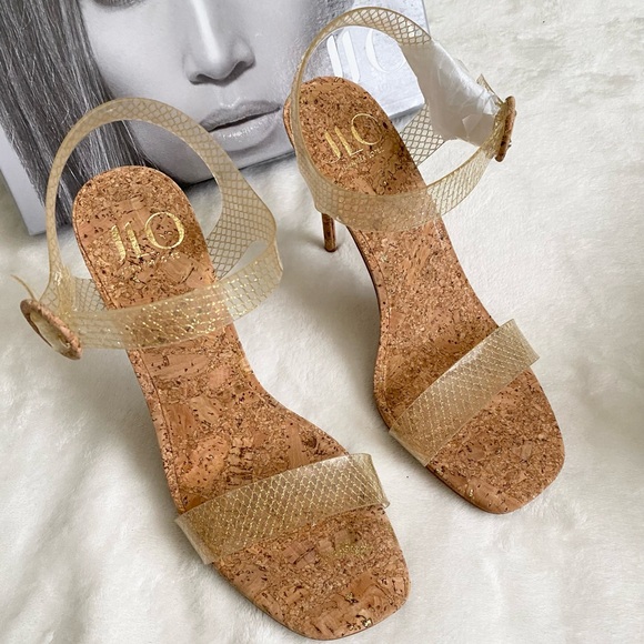 NEW Jennifer Lopez JLo ‘Frani’ Cork Heeled Sandal 7.5 - Picture 7 of 11